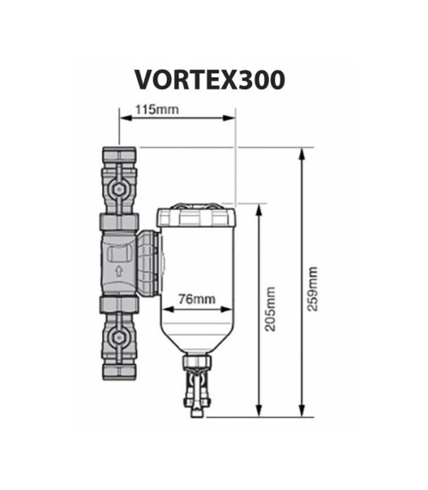 filtre magnetique vortex300 m3 4quot sentinel old elimv300 grp34m fr 1