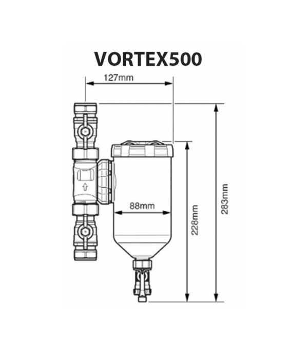 filtre magnetique vortex500 28mm sentinel old elimv500 grp28 fr 1