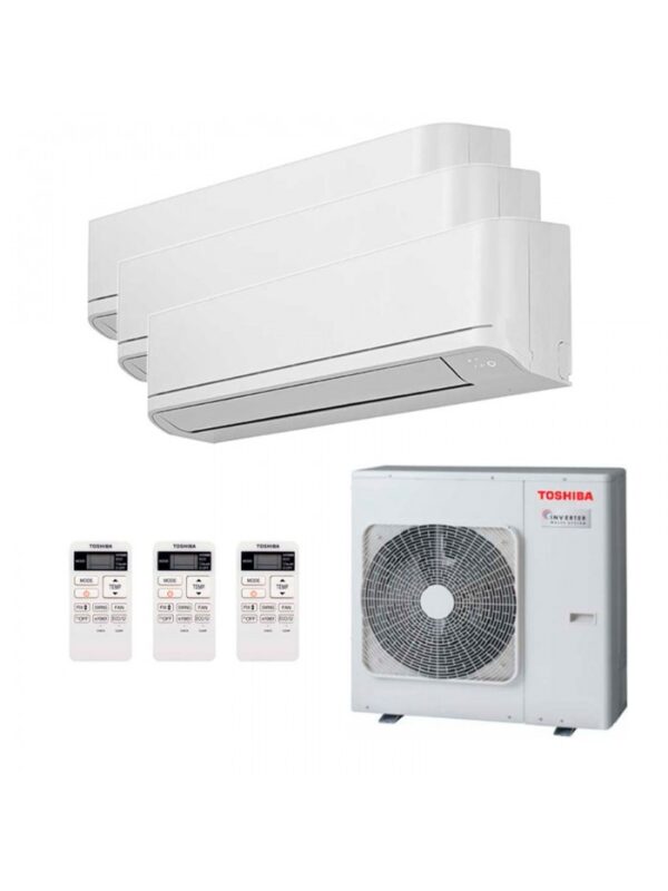 Air Conditionné Multi Split Toshiba RAS-3M26U2AVG-E + 2 X RAS-B10J2KVG-E + RAS-B13J2KVG-E – Image 3