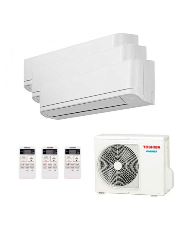 Air Conditionné Multi Split Toshiba RAS-3M18U2AVG-E + 3 X RAS-B07J2KVG-E – Image 4